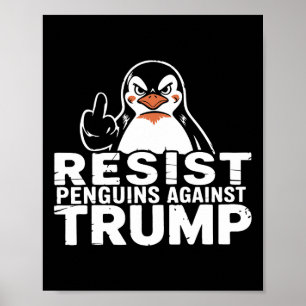 Poster Resistência Aos Pinguins Contra Tarifas De Tremore