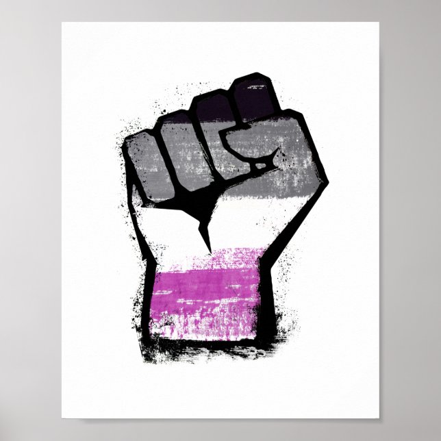 Poster Resistência Asexual ao Protesto (Frente)