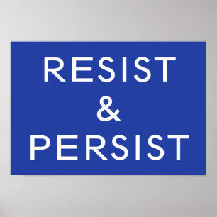 Poster Resistência e persistência do azul