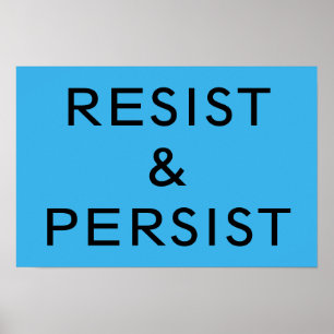 Poster Resistência e persistência do azul brilhante