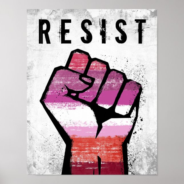 Poster Resistência Lésbica (Frente)