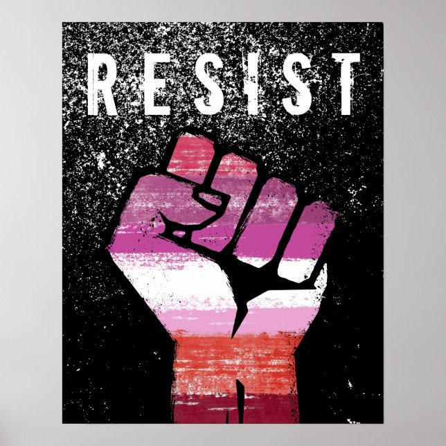 Poster Resistência Lésbica (Frente)