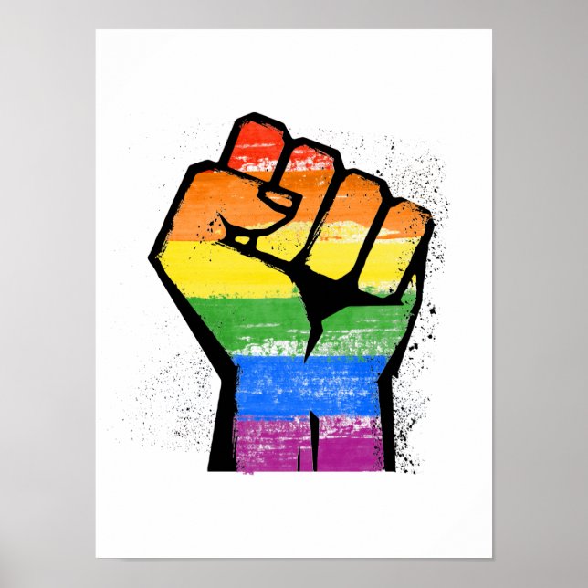 Poster Resistência LGBT (Frente)