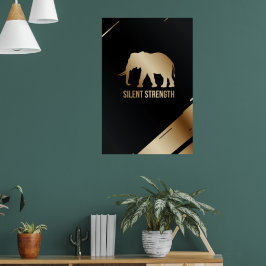 Poster "Resistência silenciosa" Arte de Muro de Elefante