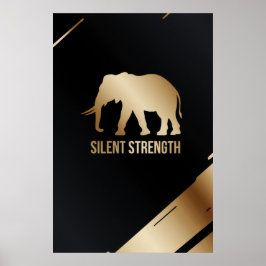 Poster "Resistência silenciosa" Arte de Muro de Elefante