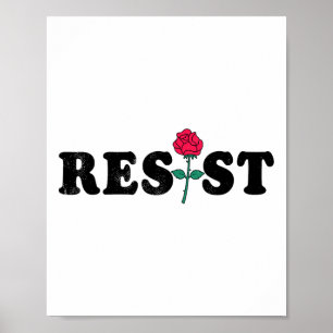 Poster Resistente Rosa feminista feminista feminista femi