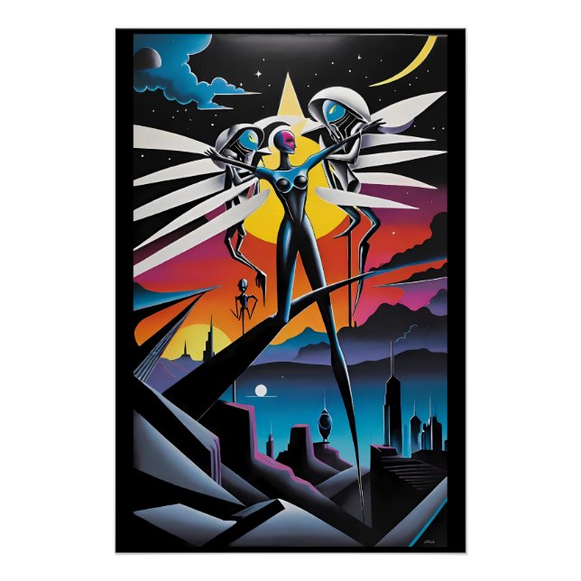 Póster Resisting the Angels of Fortune (Frente)