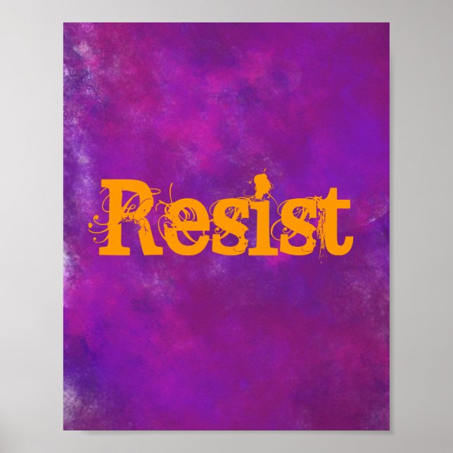 Póster resistir (Frente)