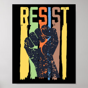 Poster Resistir a Impeitar Trump Anti-Trump Trump Trump R