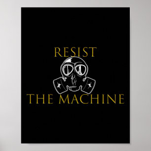 Poster Resistir À Máquina