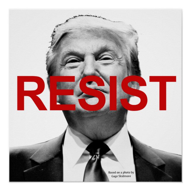 Póster Resistir a Trump (Frente)