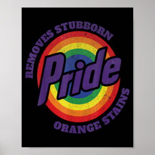 Poster Resistir a Trump Remover o Orgulho M de Manchas La