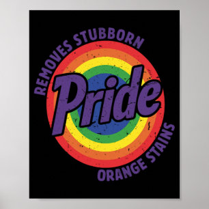 Poster Resistir a Trump Remover o Orgulho M de Manchas La