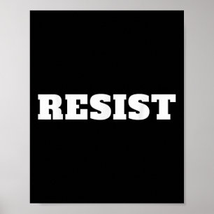Poster Resistir. Anti-Trump #resistência contra Donald Tr