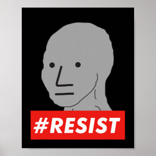 Poster Resistir Ao Caráter Não Reproduzível Do Npc Memóri
