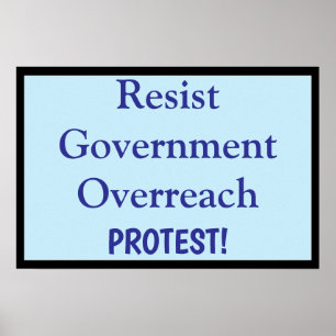 Poster Resistir ao Excesso do Governo