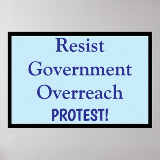 Poster Resistir ao Excesso do Governo
