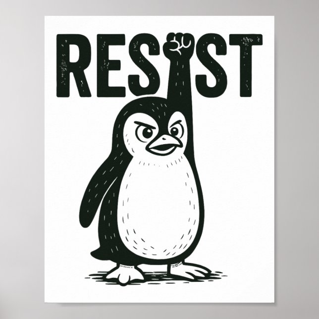 Poster Resistir ao pinguim 2 (Frente)