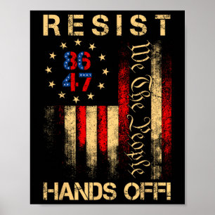 Poster Resistir Às Mãos Do Medicamento Da Segurança Socia