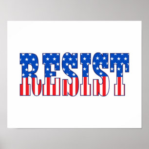 Poster Resistir  Estrelas e riscas