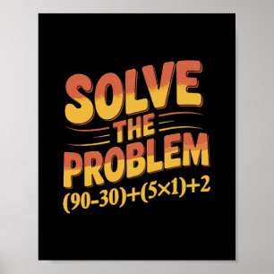 Poster Resolva O Problema 67 Professor de Matemática Mate
