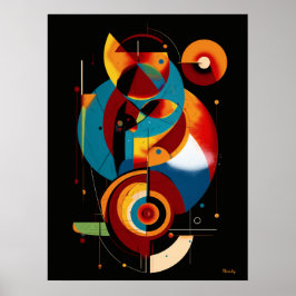 Poster Resonant Axis – Minimal Geometric Constructivism
