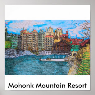 Póster Resort de montanha de Mohonk