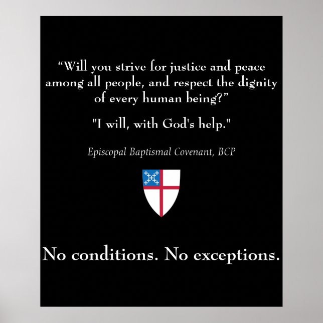 Poster Respeitar a dignidade de todos os seres humanos (Frente)