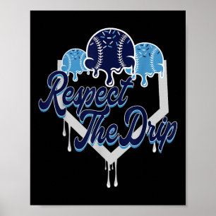 Poster Respeite A Placa Lar De Baseball Com Sprinkle