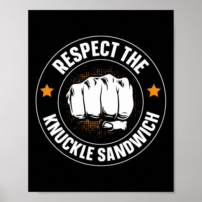 Poster Respeite A Sanduíche Knuckle (Frente)