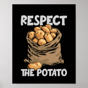 Poster Respeite As Batatas De Batata Engraçada