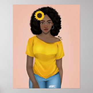 Poster Respeite e proteja a mulher negra