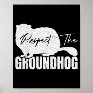Poster Respeite O Animal Marmota Tatu Marmotas