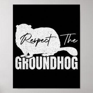 Poster Respeite O Animal Marmota Tatu Marmotas