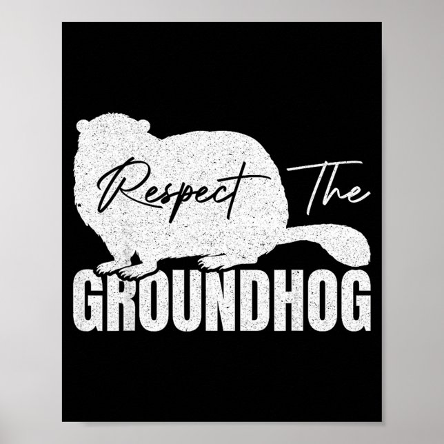 Poster Respeite O Animal Marmota Tatu Marmotas (Frente)