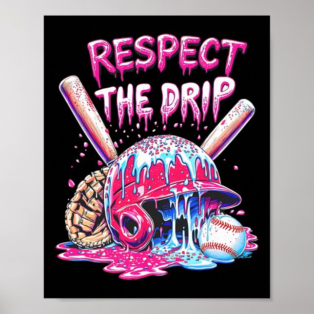 Poster Respeite O Drip Bysebyll Home Plate Sorvete Dri (Frente)