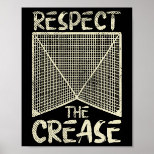 Poster Respeite O Presente Do Jogador De Goalie Lacrosse
