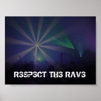 Póster Respeite o Rave