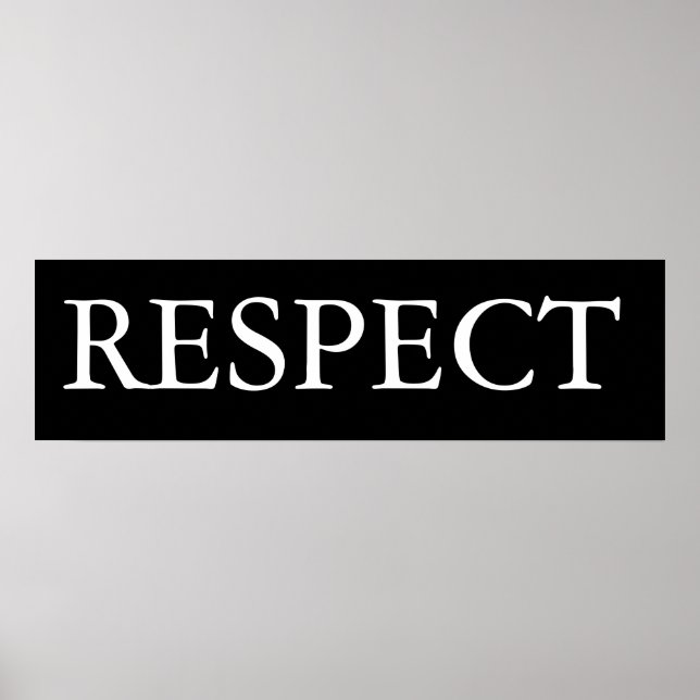 Póster Respeito (Frente)