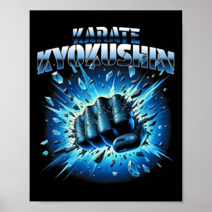Poster Respeito à Disciplina Kyokushin Karate Kyokushinka