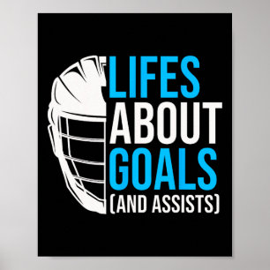 Poster Respira Sobre Objetivos E Engraçado Lax Lacrosse S