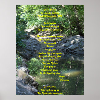 Póster Respiração de Deus