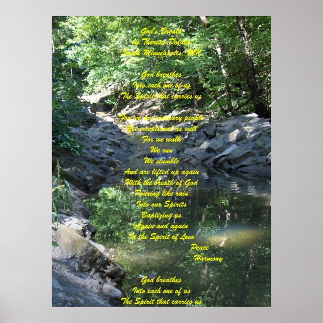 Póster Respiração de Deus (Frente)