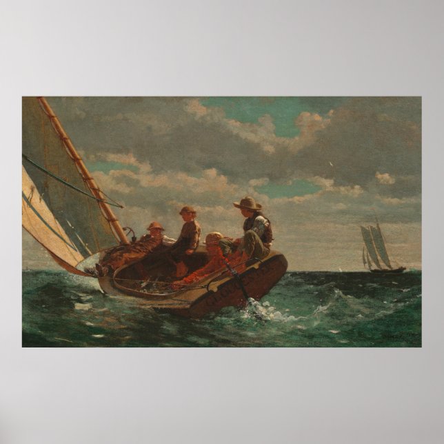 Póster Respiração do Winslow Homer (Frente)