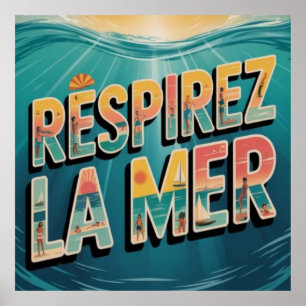 Poster Respirador la Mer