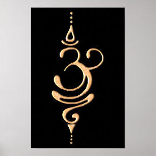 Poster Respirar Dourado