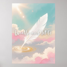 Poster Respire e Deixe Ir