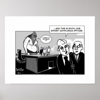 Póster Responsável pela conformidade para a exportação