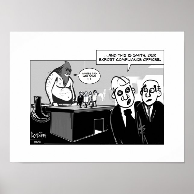 Póster Responsável pela conformidade para a exportação (Frente)