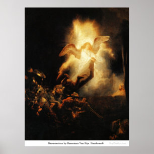 Póster Ressurreição de Harmensz Van Rijn Rembrandt